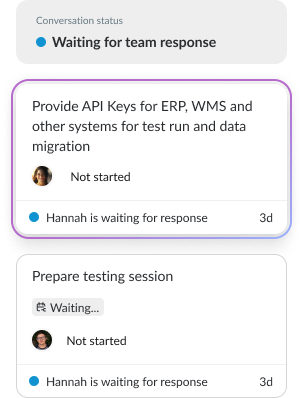 Conversation status & smart reminders