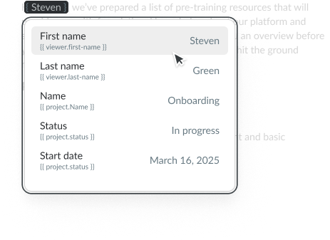 Dynamic text