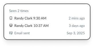 Scheduled emails
