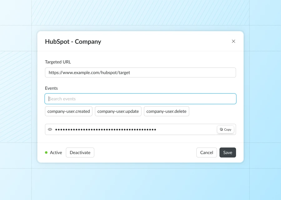 API & Webhooks