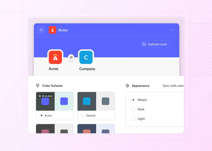 Branded customer portal