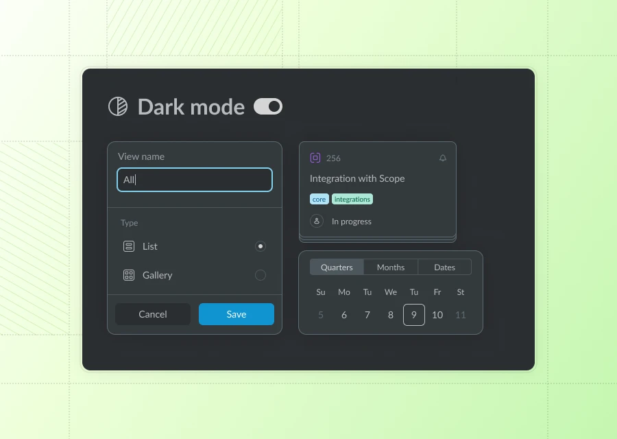 Dark mode
